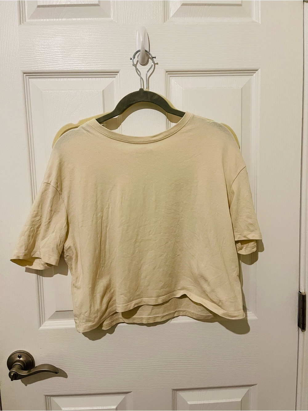 Ardene Cream Boxy Cropped Tee